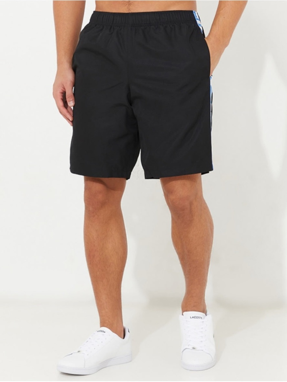LACOSTE Athletic Pull-on Fully Lined Shorts w/side pockets & Logo Side Bands